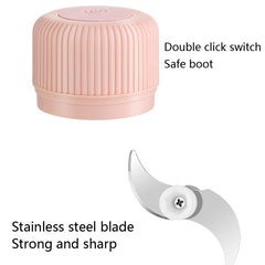 Household Vegetable Cutting Electric USB Garlic Masher Baby Mini Cooking Machine Baby Food Supplement Machine