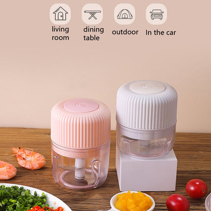 Household Vegetable Cutting Electric USB Garlic Masher Baby Mini Cooking Machine Baby Food Supplement Machine