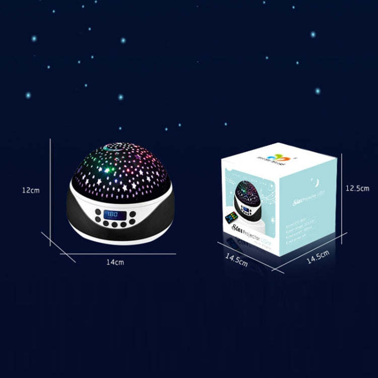 LED Starry Sky Light USB Remote Control Rotating Music Projector Lamp Romantic Starry Night Light