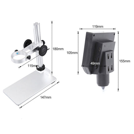 G600A HD Mobile Phone Repair Microscope 4.3 Inch Screen Digital Microscope Electron Microscope