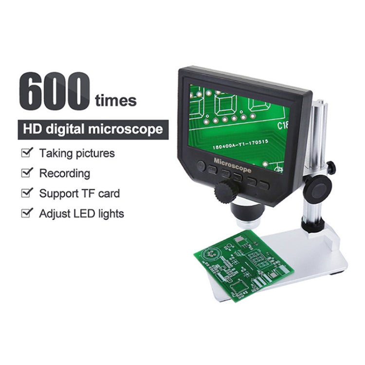 G600A HD Mobile Phone Repair Microscope 4.3 Inch Screen Digital Microscope Electron Microscope