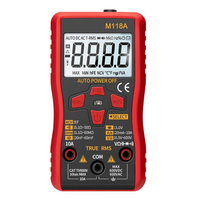 ANENG M118A High-Precision Automatic Range Multimeter Multi-Function Small Electrician Instrumentation Digital Universal Meter