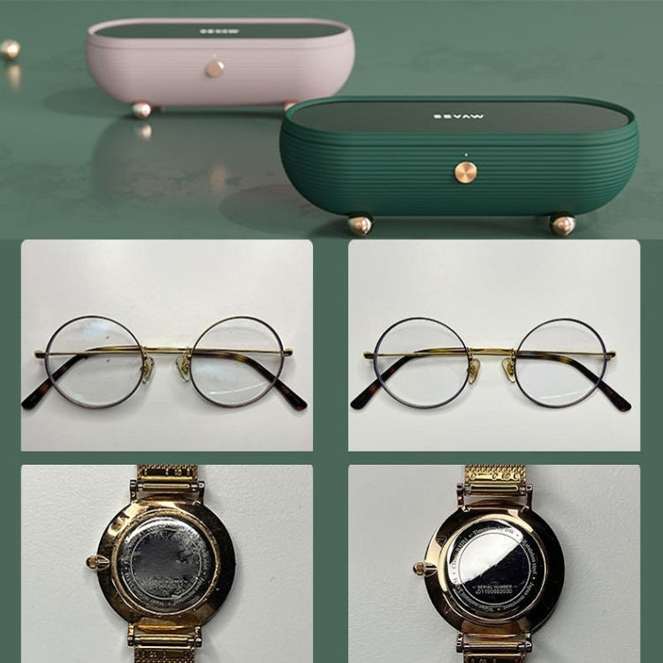 Mini Household Ultrasonic Smart Glasses Jewelry Watch Cleaning Machine