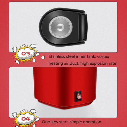 Máquina eléctrica para hacer palomitas de maíz, minimáquina para hacer palomitas de maíz, enchufe de la UE de 220 V, enchufe de EE. UU. de 110 V