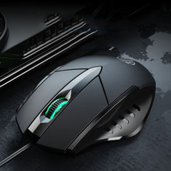 Inphic PW1 Game Mute Macro Definition Illuminated Wired Mouse, Cable Length: 1.5m, Mute Black Business Version, Mute Black Game Version, Mute Titanium Gray Game Version