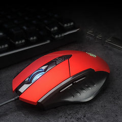 Inphic PW1 Game Mute Macro Definition Illuminated Wired Mouse, Cable Length: 1.5m, Mute Black Business Version, Mute Black Game Version, Mute Red Game Version, Mute Titanium Gray Game Version