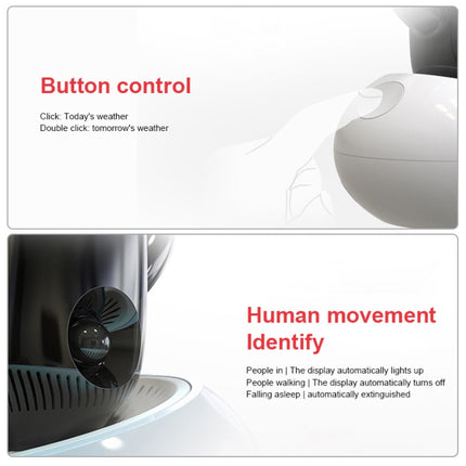 Cloud Weather Time Light Multifunctional Smart Induction Child Wake Up Alarm Clock