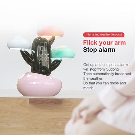 Cloud Weather Time Light Multifunctional Smart Induction Child Wake Up Alarm Clock
