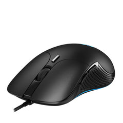 Inphic PB1 Business Office Mute Macro Definition Gaming Wired Mouse, Cable Length: 1.5m, Black Silen Business Version, Classic Back Breathing Light, Matte White Breathing Light