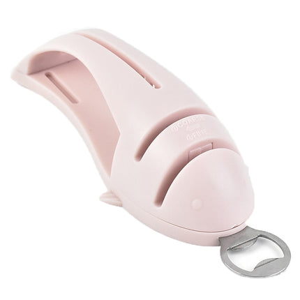 Multi-Function Fish Shape Knife Sharpener Tool Holder Diamond Tungsten Steel Knife Sharpener, Green, Pink, Black