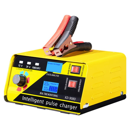 KD-908D Lead-Acid Battery Intelligent Repair Charger Car Battery Charger, EU Plug, US Plug, UK Plug, AU Plug
