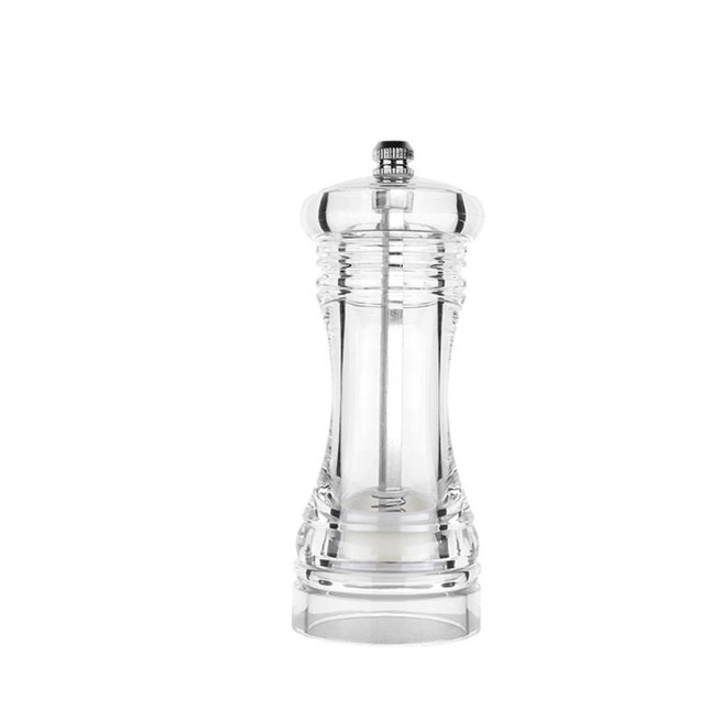 Acrylic Transparent Pepper Grinder Manual Pepper Grinder Ceramic Core Multi-Purpose Seasoning Bottle, 4 Inch, 5 Inch, 6 Inch