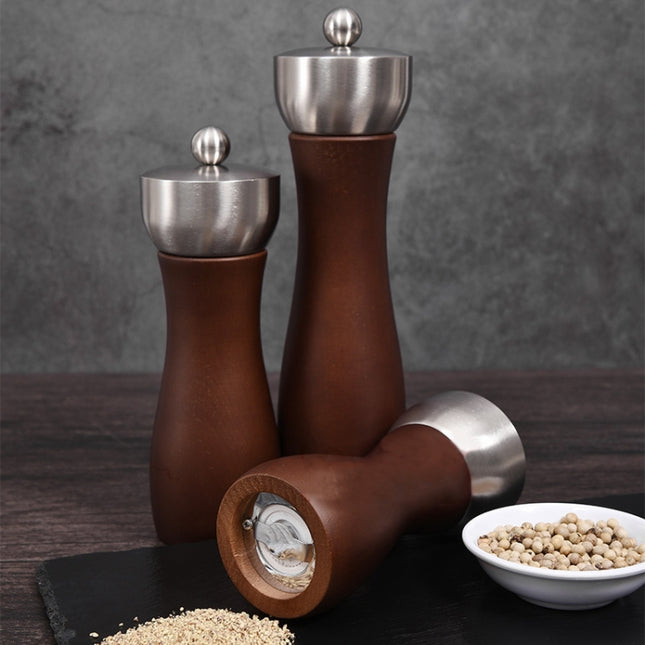 Beech 304 Stainless Steel Manual Pepper Grinder Ceramic Core Pepper Grinder, Specification: 8 Inch 2pcs (Color Box), Style 5, 5 inch, Style 5, 6 inch, Style 5, 8 inch, Style 5, 8 inch 2pcs