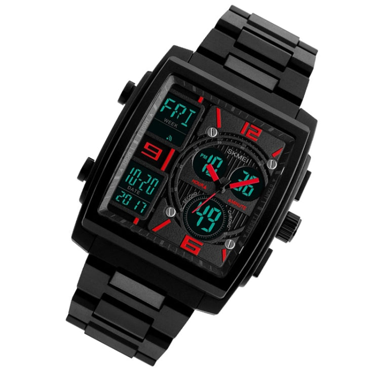 SKMEI 1274  Men Fashion Electronic Watch Multifunctional Outdoor Sports Watch, Red, Blue, Black, Golden