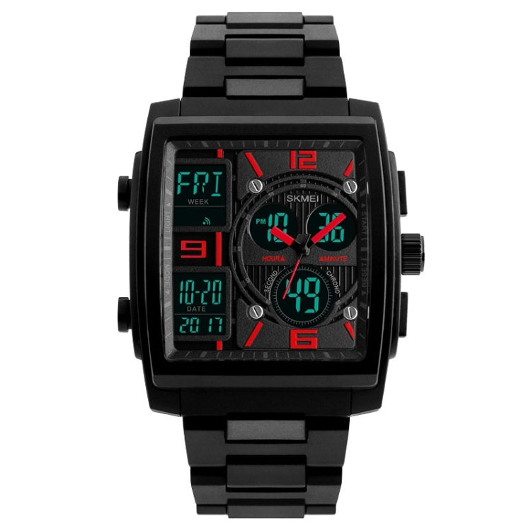SKMEI 1274  Men Fashion Electronic Watch Multifunctional Outdoor Sports Watch, Red, Blue, Black, Golden