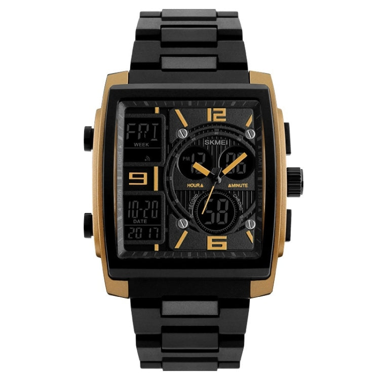 SKMEI 1274  Men Fashion Electronic Watch Multifunctional Outdoor Sports Watch, Red, Blue, Black, Golden