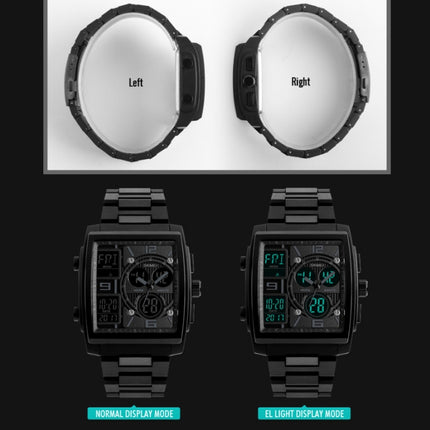 SKMEI 1274  Men Fashion Electronic Watch Multifunctional Outdoor Sports Watch, Red, Blue, Black, Golden