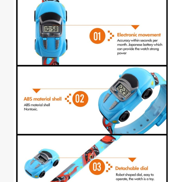 SKMEI 1241 Fashion Cute Cartoon Car Children Digital Watch