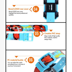 SKMEI 1241 Fashion Cute Cartoon Car Children Digital Watch
