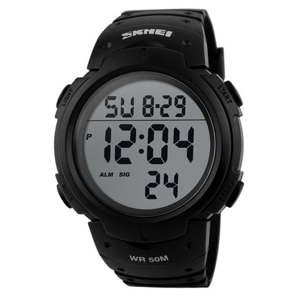 SKMEI 1068 Men Waterproof Outdoor Sports Digital Watch Student Fashion Watch, Red, Green, Blue, Black, Titanium, Golden, ArmyGreen