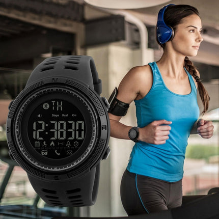 SKMEI 1250 Men Outdoor Waterproof Sports Digital Watch Multi-Function Watch, Black, Coffee/Gold, Gold/Red