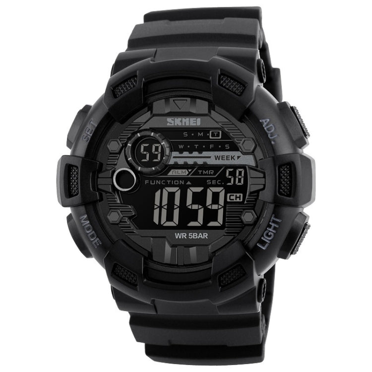 SKMEI 1243 Men Sports Watch Outdoor Waterproof Digital Watch, Red, Black, Golden