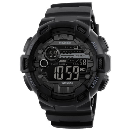 SKMEI 1243 Men Sports Watch Outdoor Waterproof Digital Watch, Red, Black, Golden