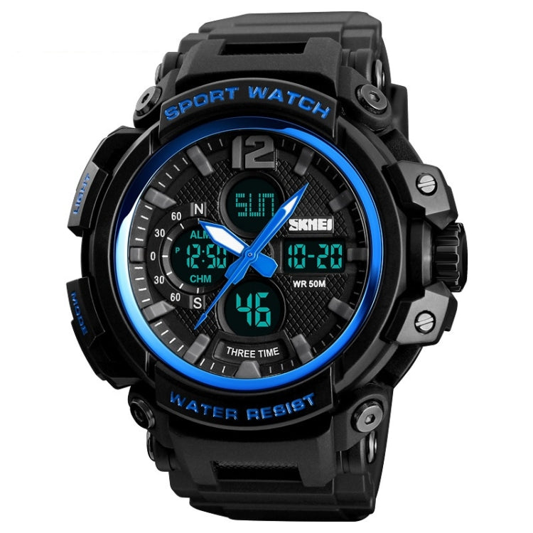 SKMEI 1343 Men Outdoor Sports Waterproof Watch Student Digital Watch, Black, Blue Black, Blue Red, Red Black, ArmyGreen, Khaki