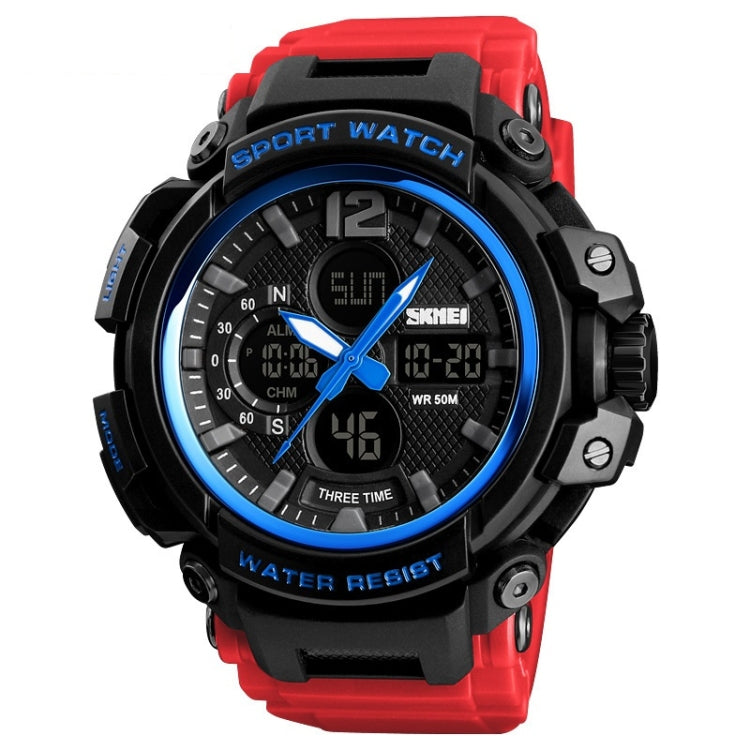 SKMEI 1343 Men Outdoor Sports Waterproof Watch Student Digital Watch, Black, Blue Black, Blue Red, Red Black, ArmyGreen, Khaki