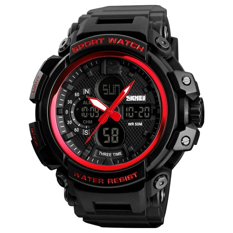 SKMEI 1343 Men Outdoor Sports Waterproof Watch Student Digital Watch, Black, Blue Black, Blue Red, Red Black, ArmyGreen, Khaki
