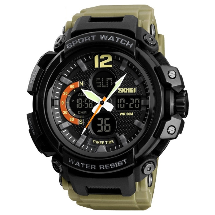 SKMEI 1343 Men Outdoor Sports Waterproof Watch Student Digital Watch, Black, Blue Black, Blue Red, Red Black, ArmyGreen, Khaki