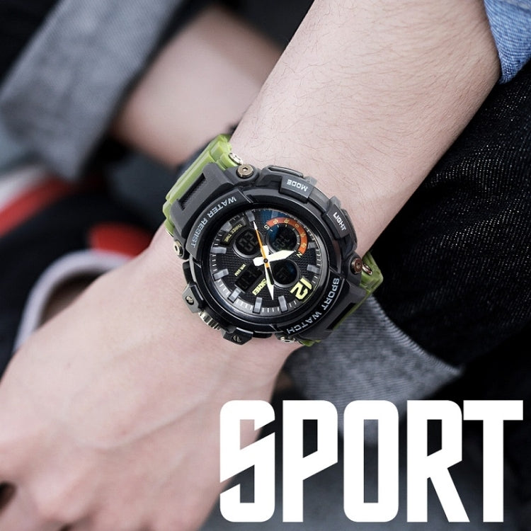 SKMEI 1343 Men Outdoor Sports Waterproof Watch Student Digital Watch, Black, Blue Black, Blue Red, Red Black, ArmyGreen, Khaki