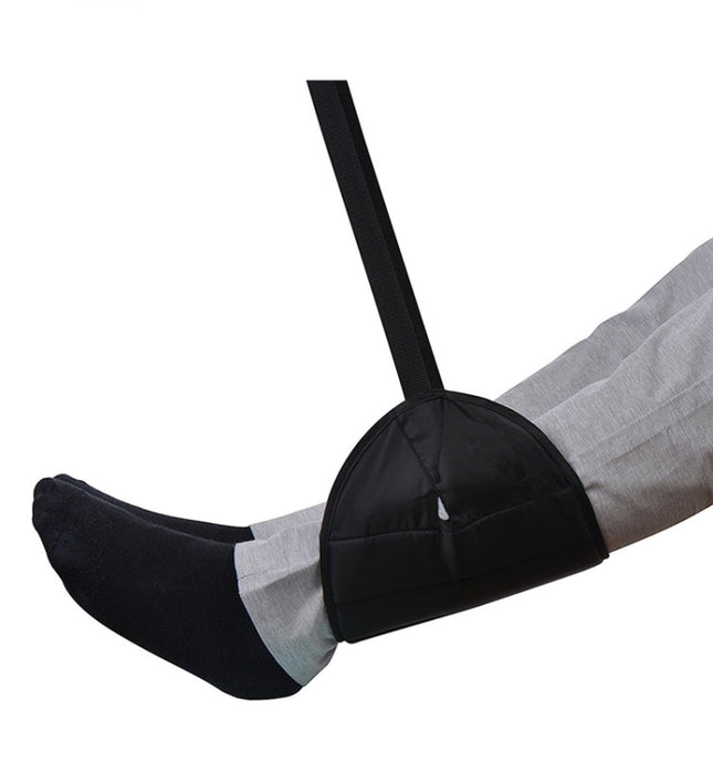 Portable Mini Foot Rest Hammock for Office Home Chair, Black
