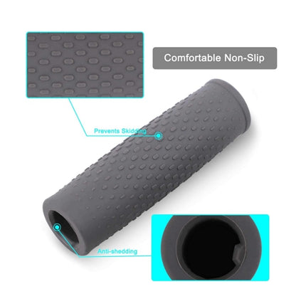 2 Pairs Scooter Accessories Handlebar Rubber Handle Cover For Xiaomi Mijia M365 / M365 Pro, Black, Gray