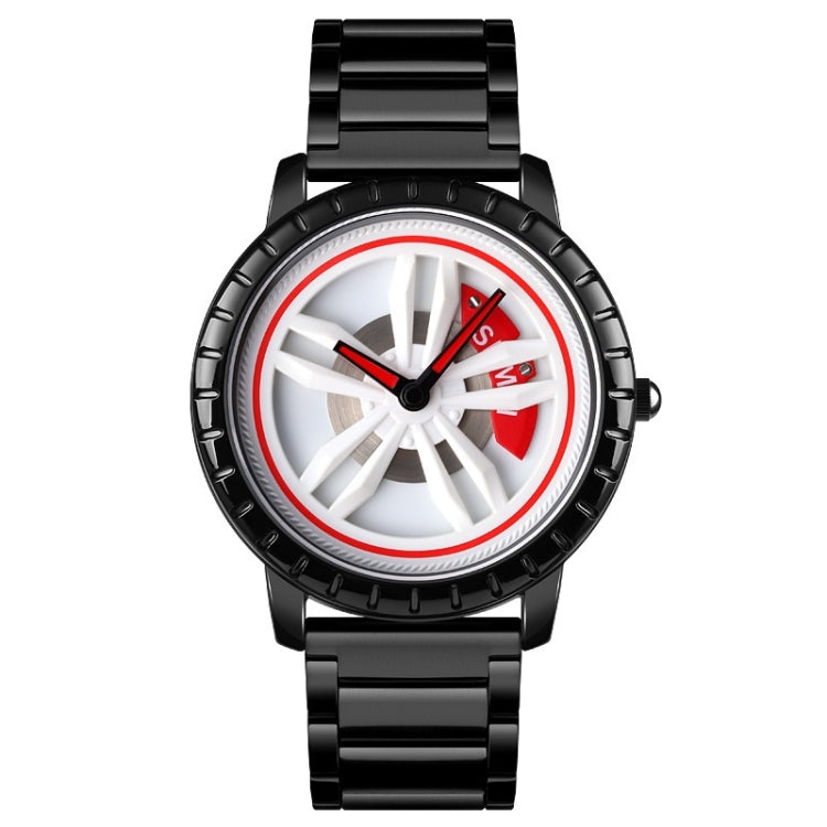 SKMEI 1634 Men Waterproof Watch Fashion Quartz Watch, Black Mesh Belt, White Mesh Belt, Black Steel Belt, White Steel Belt