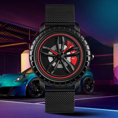 SKMEI 1634 Men Waterproof Watch Fashion Quartz Watch, Black Mesh Belt, White Mesh Belt, Black Steel Belt, White Steel Belt
