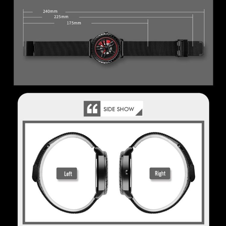 SKMEI 1634 Men Waterproof Watch Fashion Quartz Watch, Black Mesh Belt, White Mesh Belt, Black Steel Belt, White Steel Belt