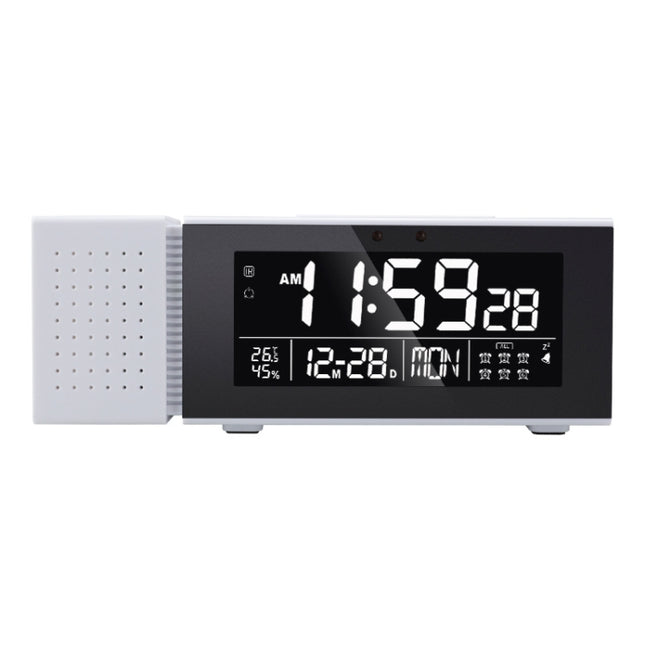 TS-P30 Multifunctional Night Light Alarm Digital Clock with FM Radio & Temperature / Humidity Display & IR Sensor Function, White, Green, Blue, Black, Pink