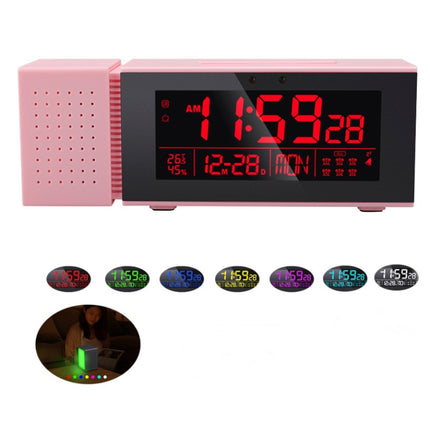 TS-P30 Multifunctional Night Light Alarm Digital Clock with FM Radio & Temperature / Humidity Display & IR Sensor Function