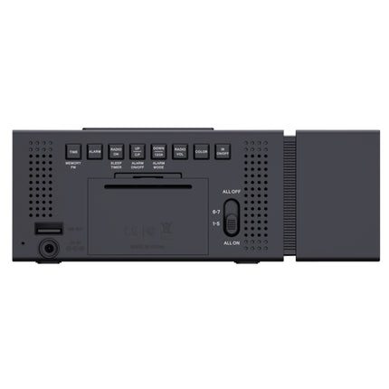 TS-P30 Multifunctional Night Light Alarm Digital Clock with FM Radio & Temperature / Humidity Display & IR Sensor Function