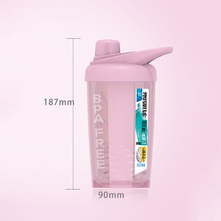TC-1801 Milkshake Cup Plastic Fitness Sports Water Cup Shaking Cup, Pink, Beige