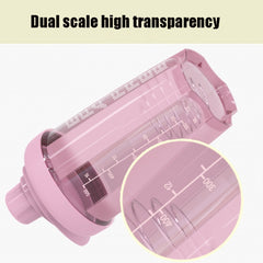 TC-1801 Milkshake Cup Plastic Fitness Sports Water Cup Shaking Cup, Pink, Beige