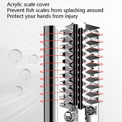 Electric Fish Scale Scraper Household Use Scraping Tool, CN Plug, Red, Black
