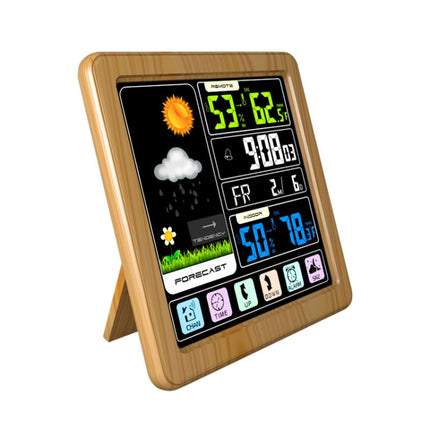 TS-3310 Wireless Weather Clock Multifunctional Color Screen Clock Creative Home Touch Screen Thermometer