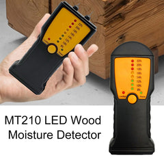 MT210 Wood Moisture Meter Wood Material Water Leak Detector Damp Tester Wood Test Tool, MT210