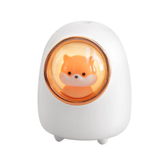 Cartoon Space Capsule Car Portable Cute Pet Desktop Humidifier, M08 USB Charging Type, M08 Battery Type