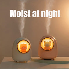 Cartoon Space Capsule Car Portable Cute Pet Desktop Humidifier, M08 USB Charging Type, M08 Battery Type
