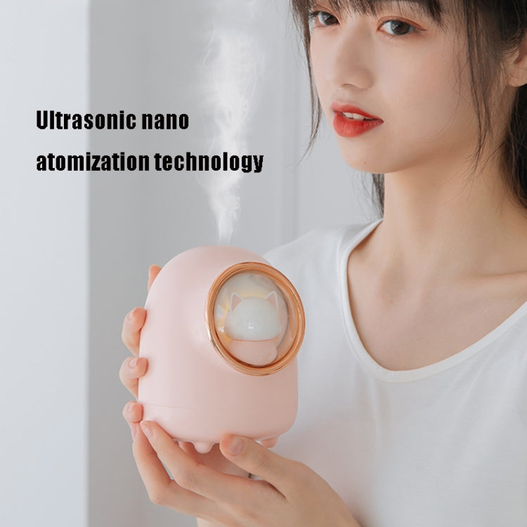 Cartoon Space Capsule Car Portable Cute Pet Desktop Humidifier, M08 USB Charging Type, M08 Battery Type