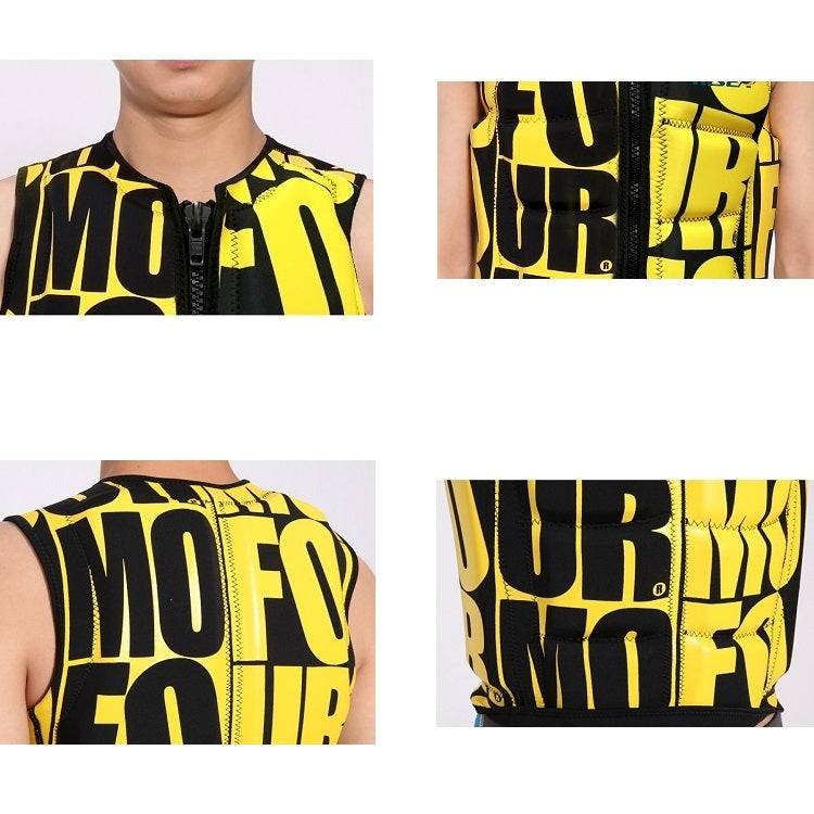 HiSEA L001 Letter Printing Super Elastic Buoyancy Surf Vest Professional Life Jacket