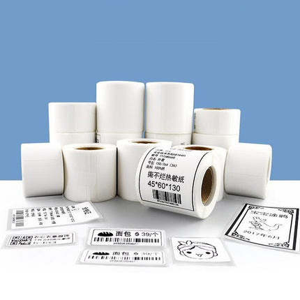 Thermal Label Paper Self-Adhesive Paper Fixed Asset Food Clothing Tag Price Tag for NIIMBOT B11 / B3S, 30x20mm 320 Sheets, 30x30mm 230 Sheets, 30x40mm 180 Sheets, 40x20mm 320 Sheets, 40x30mm 230 Sheets, 40x80mm 95 Sheets, 45x15mm 460 Sheets            ...